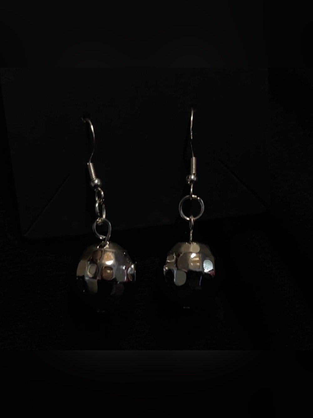 NWOT Mini Disco Ball Dangle Earrings - Picture 2 of 4